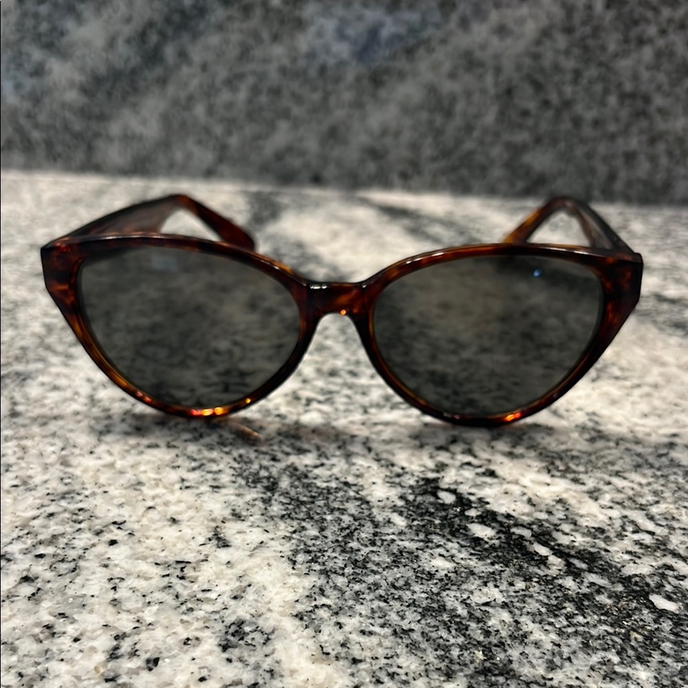 Perry Ellis Brown and Gray Cat-Eye Sunglasses